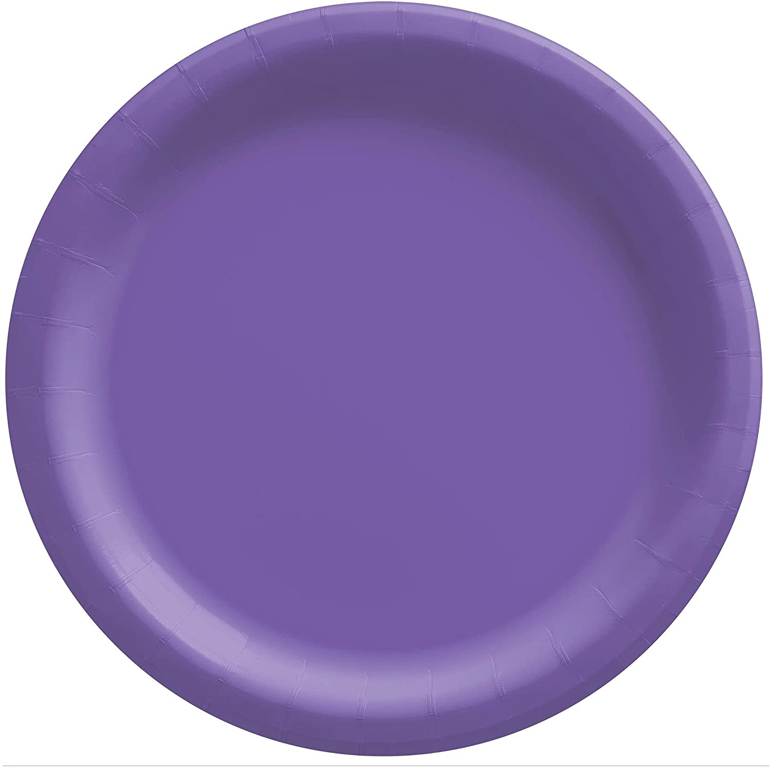 Creative Converting 7-Inch Round Purple Sturdy Paper Plates for Various Parties
