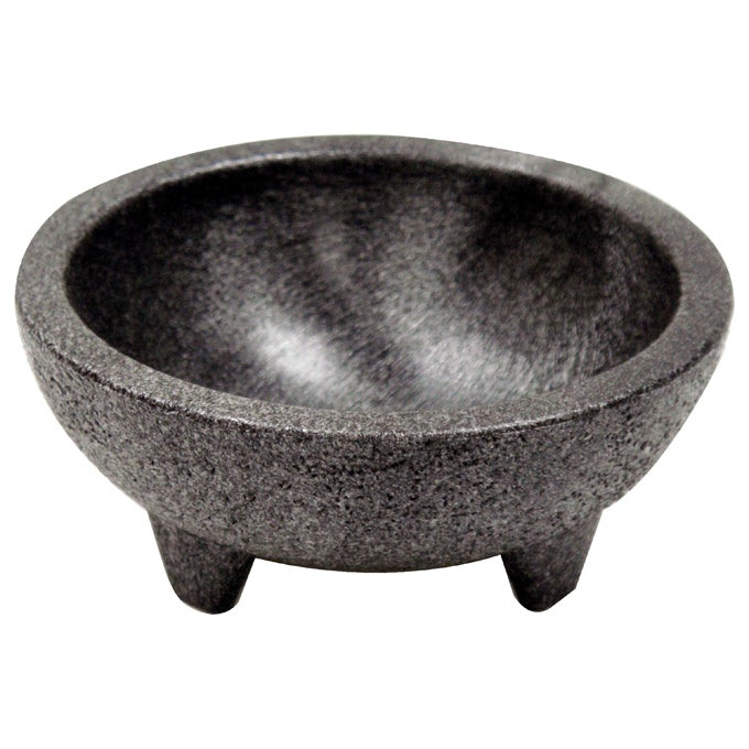Winco PMSB-4 Set of 4 Pack, 4-Ounce Molcajete Style Salsa and Guacamole Serving Bowls