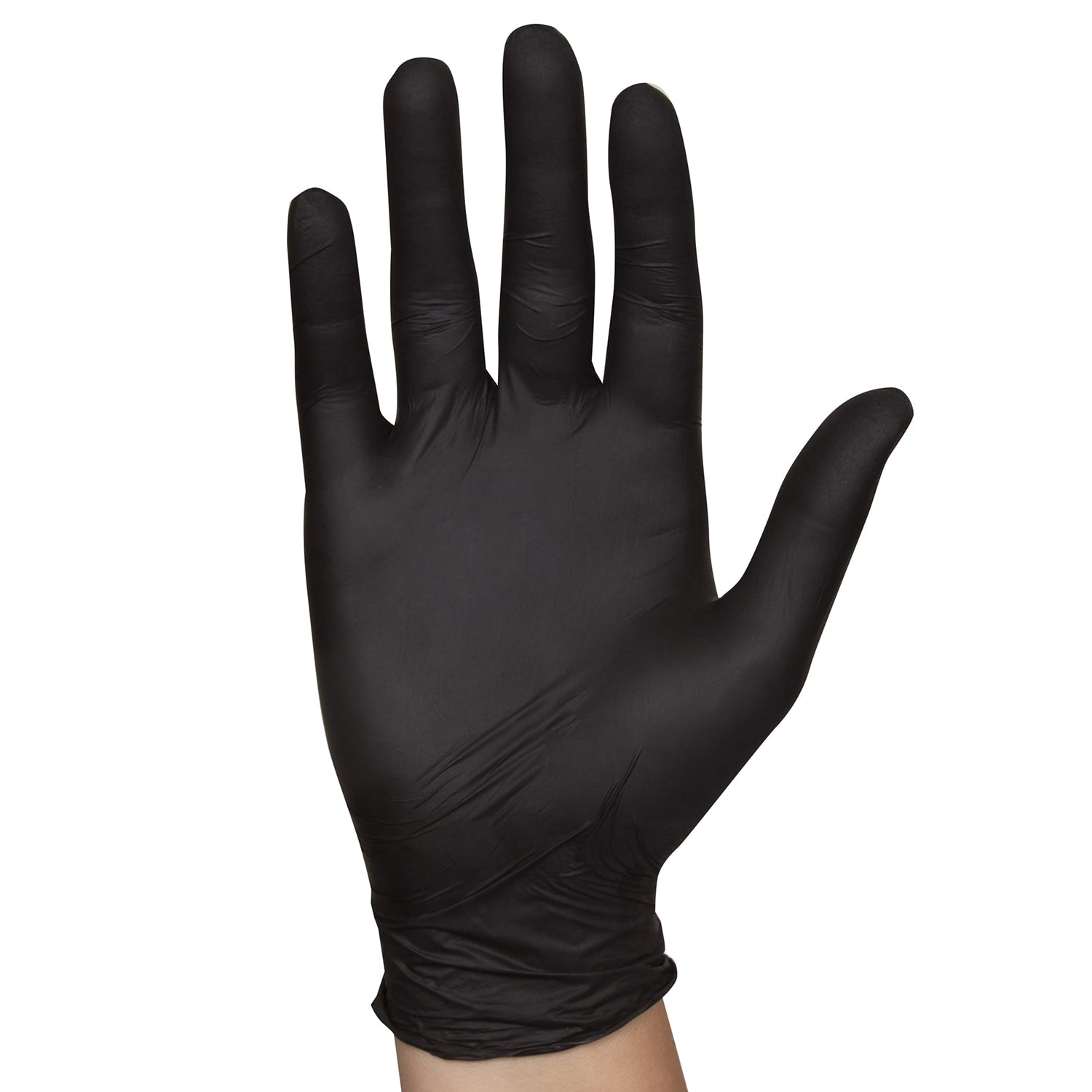 Medium Black Powder-Free Nitrile Gloves for Food Handling - 103-214-BLK