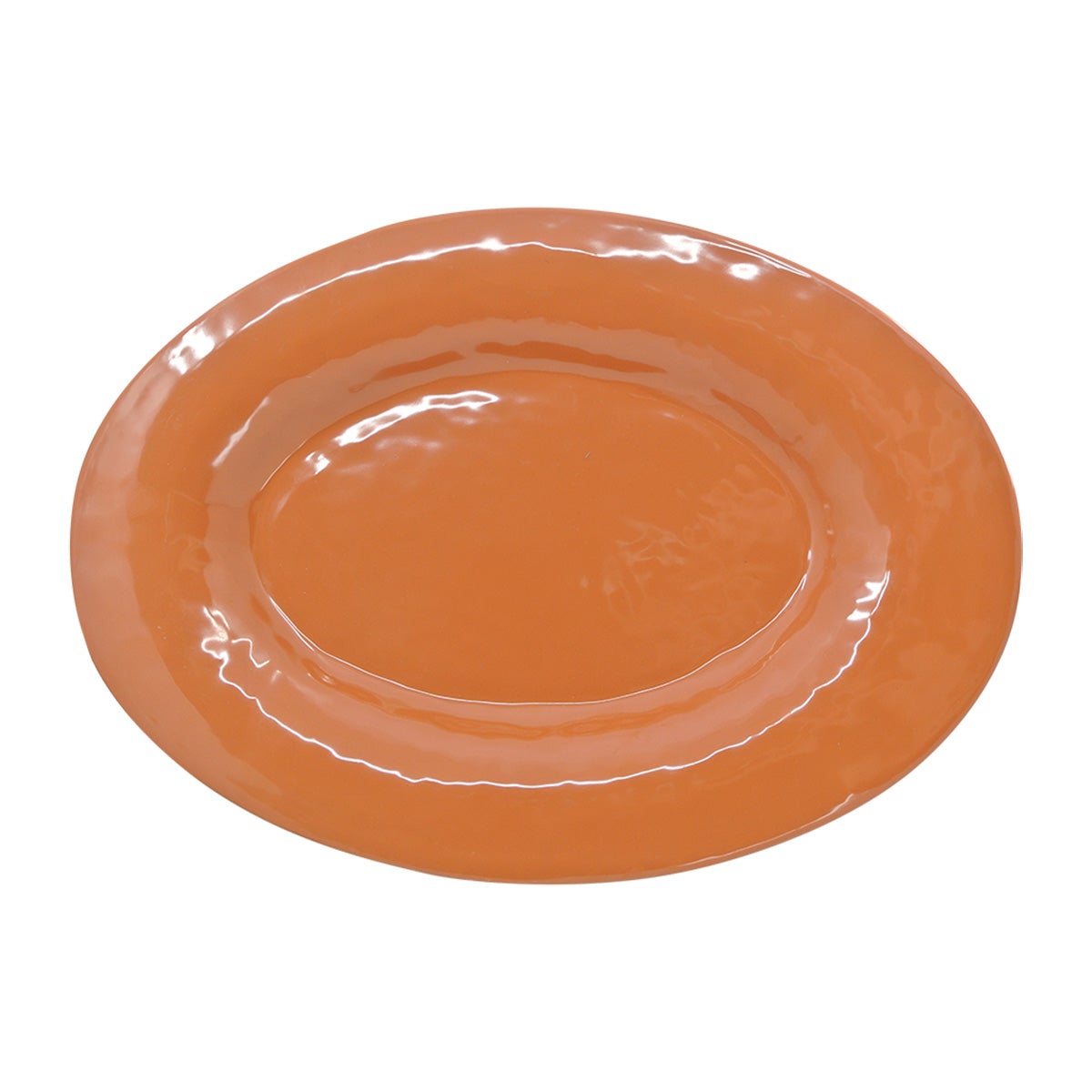 EGS D1013OV-STC 14-7/8 Inches Tuscany Sunburn Melamine Oval Serving Platter for Professional and Commercial Use