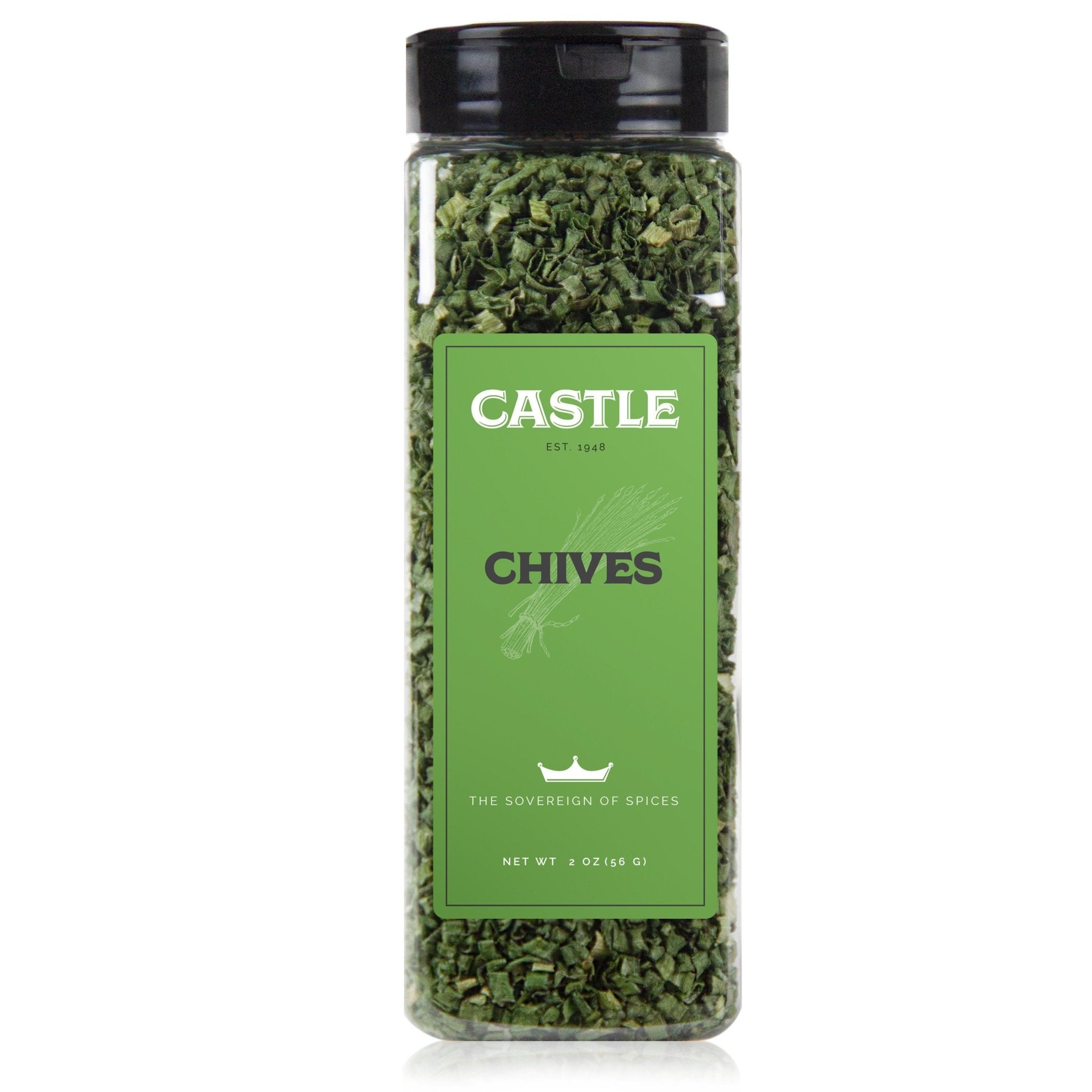 Castle 2-Ounce Container of Fresh Chives for Foodservice