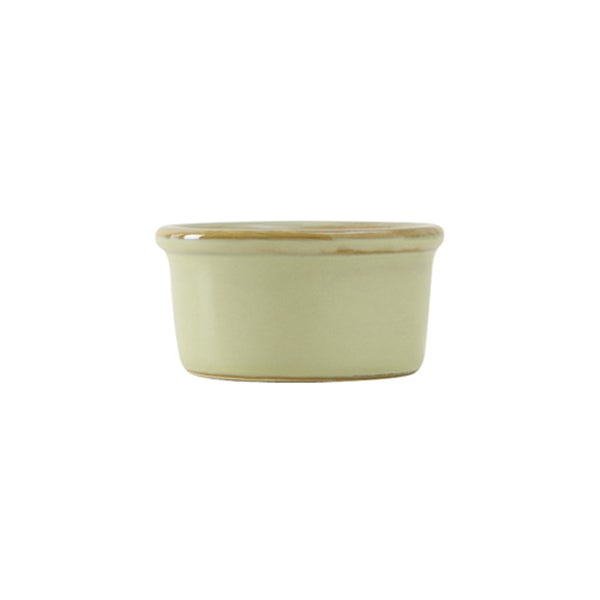 Tuxton GAS - 752 2 - Ounce 3 - Inch Green Ceramic Round Ramekin for Professional Foodservice Use, Sold as Dozen or Each