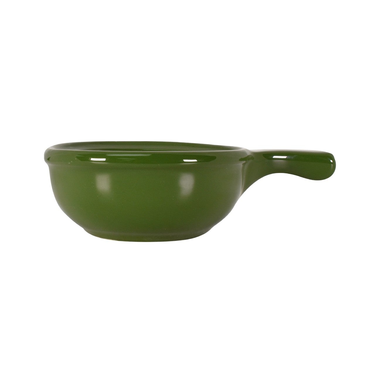 Diversified Ceramics DC26 Hotel-Grade 13 Ounce Handled Soup Bowl in Attractive Hotel Green Color