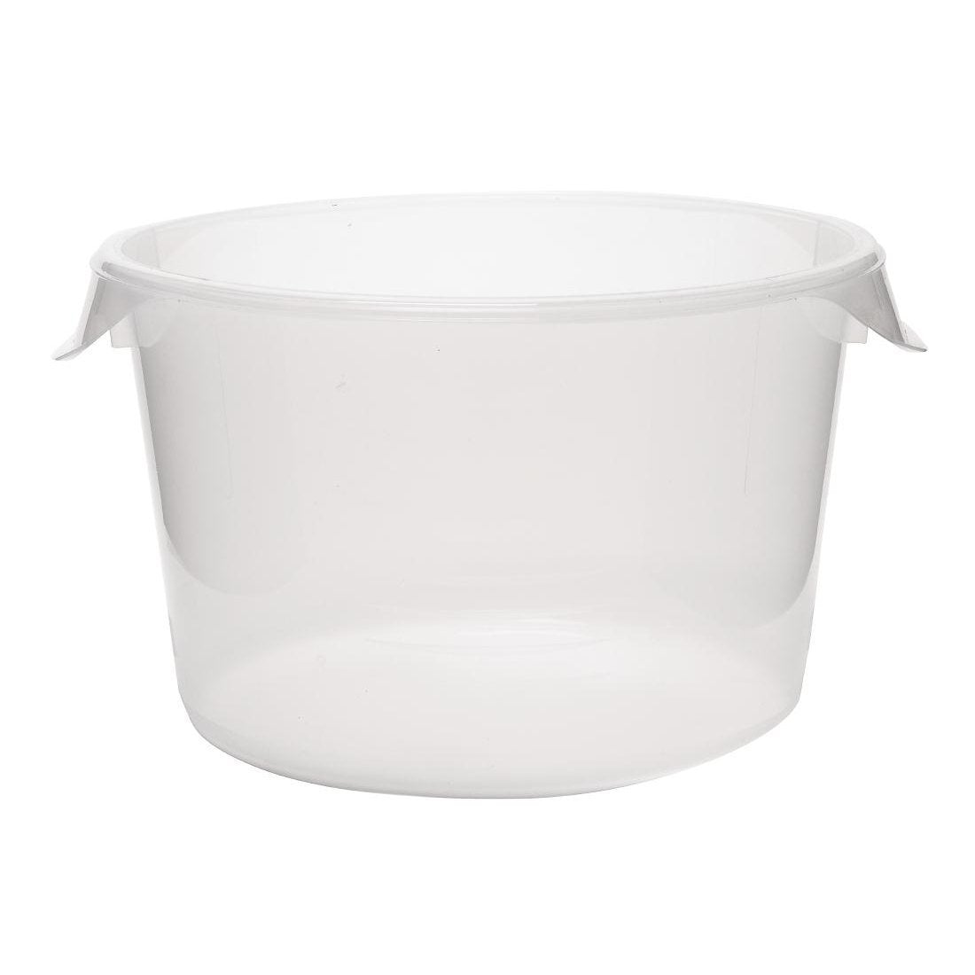 12 Qt Clear Round Food Storage Container with Lid 5730 (5726-24)