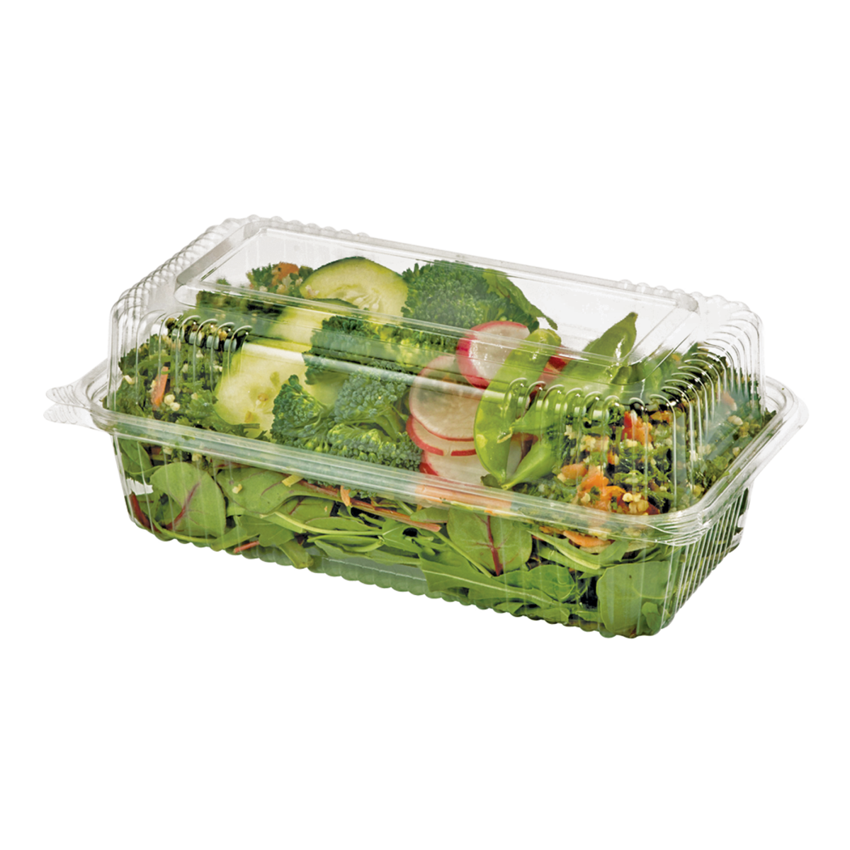 World Centric 9 x 5 x 3 Clear Hinged Clamshell for High - performance Foodservice