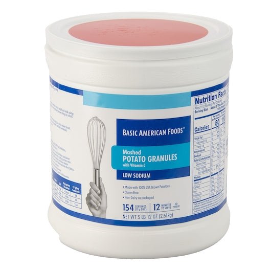 5.75# Can of Vitamin C-Enriched Mashed Potato Granules for Commercial Use