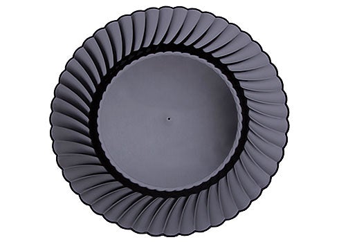 WNA CW10144BK Classicware Heavy Duty Disposable Dinner Plates, 10.25 Inches, Black Color