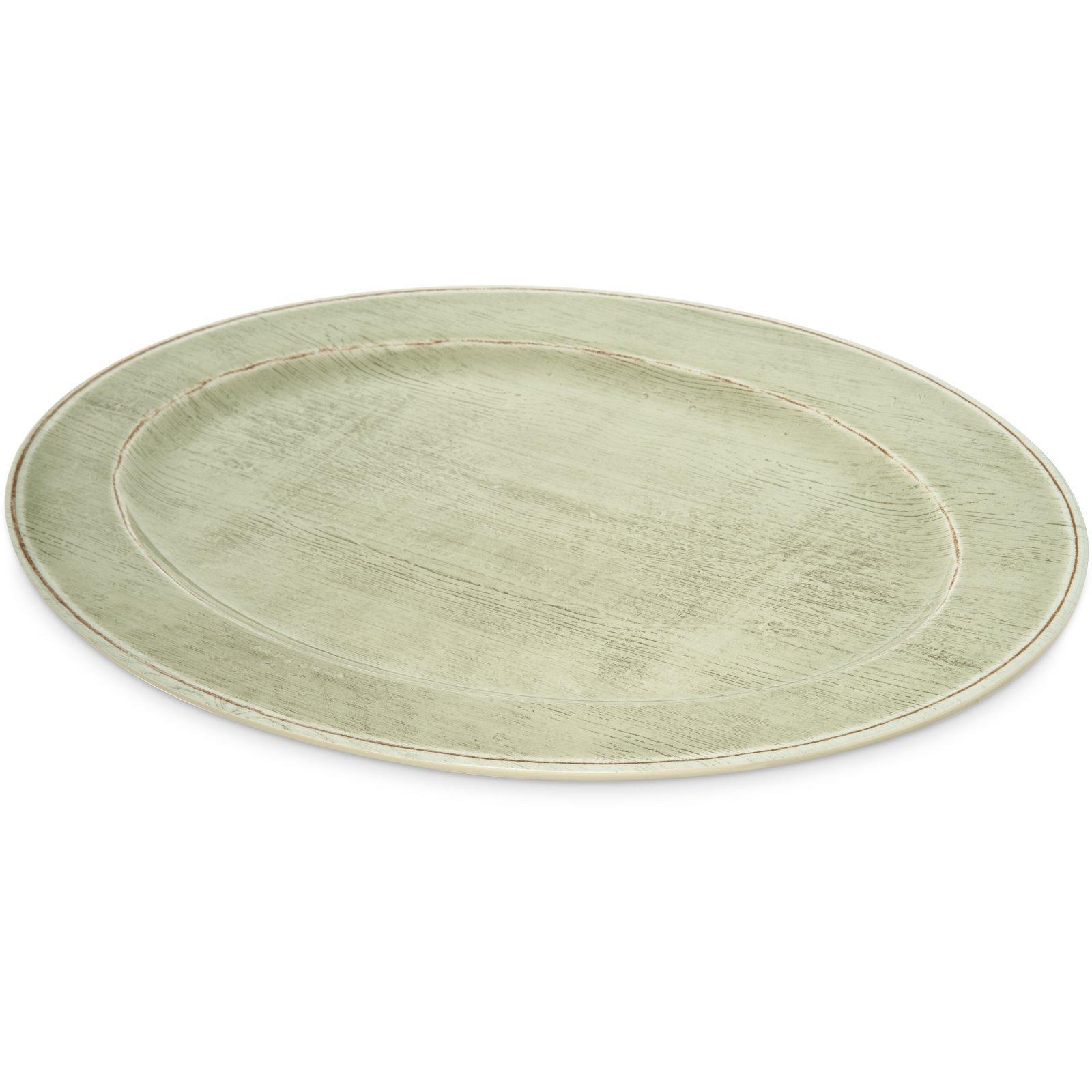 Carlisle Grove 6402146 Durable Jade Melamine 20 x 14 Oval Platter