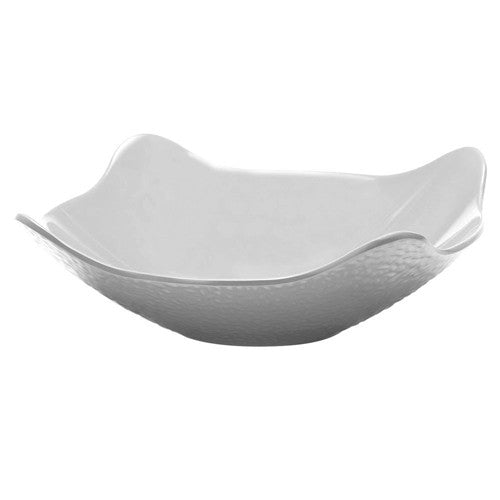 EGS M11SQPT-NW 2 Quart White Square Pebble Pattern Melamine Food Service Bowl
