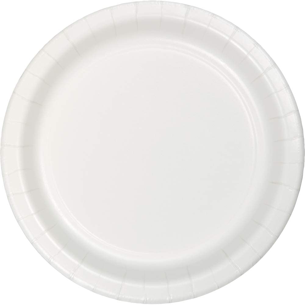 Creative Converting 7-Inch Round White Sturdy Paper Plates