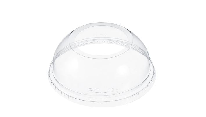 Dart DLW626 Eco - friendly Clear Dome Lid with a Wide Hole for Commercial Use