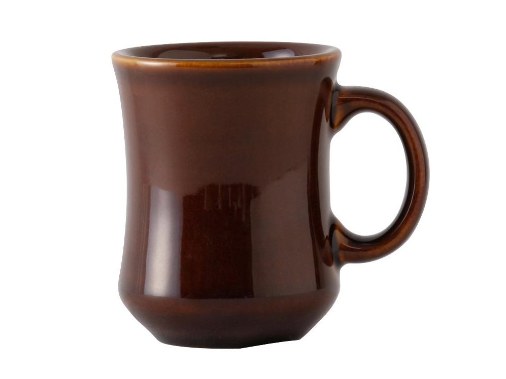 Tuxton BAM - 0806 8 Ounce Princess - Style Caramel - Colored Coffee/Tea Mug