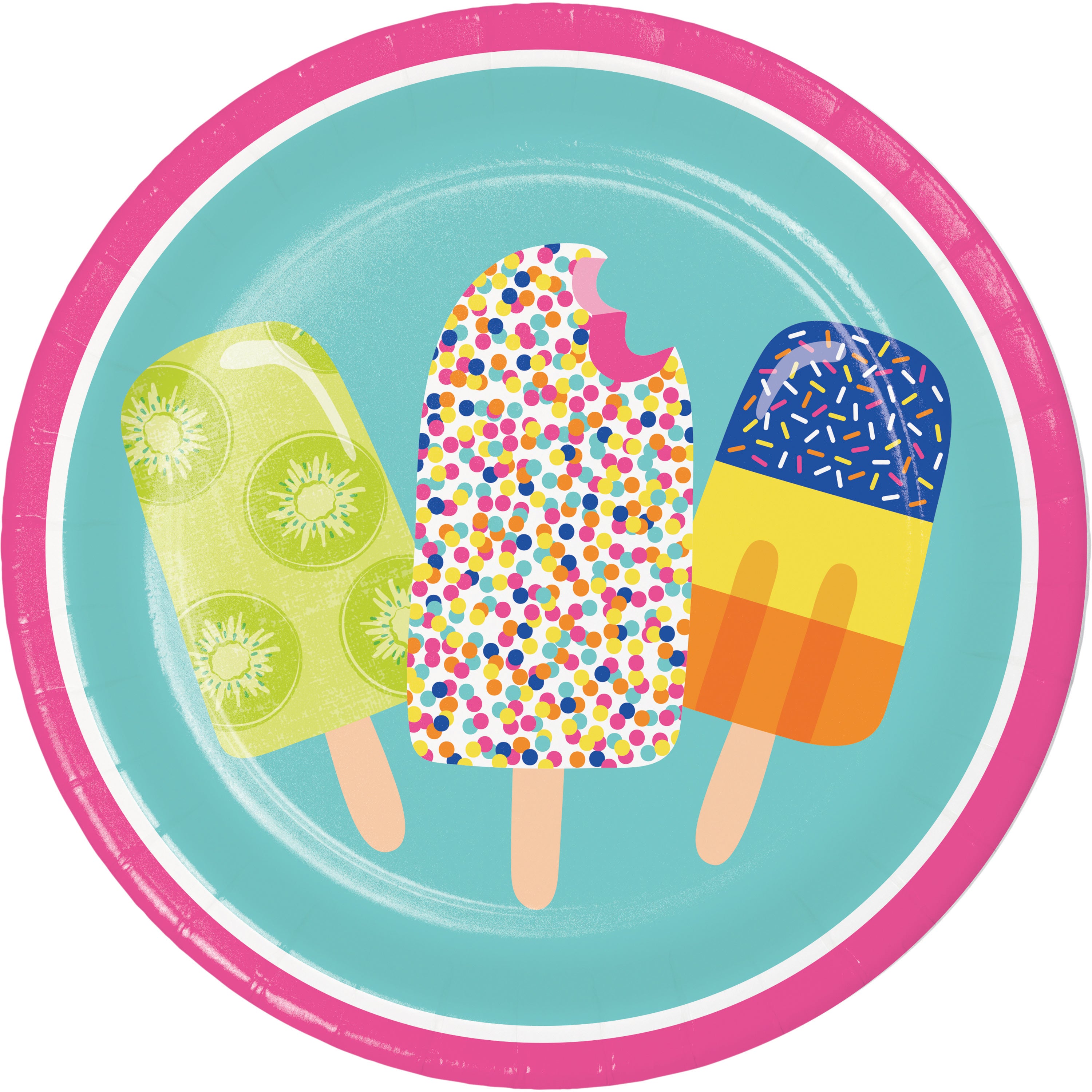 Creative Converting 7-Inch Round Summer Sweets Sturdy Paper Plates