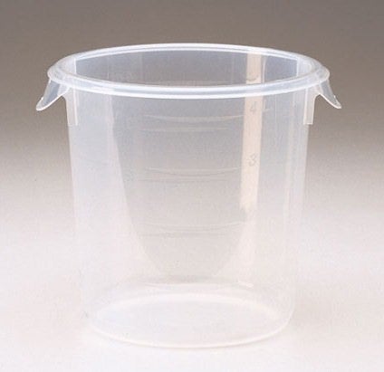 22 Quart Clear Round Commercial Food Storage Container with Lid 5730 (5728 - 24)