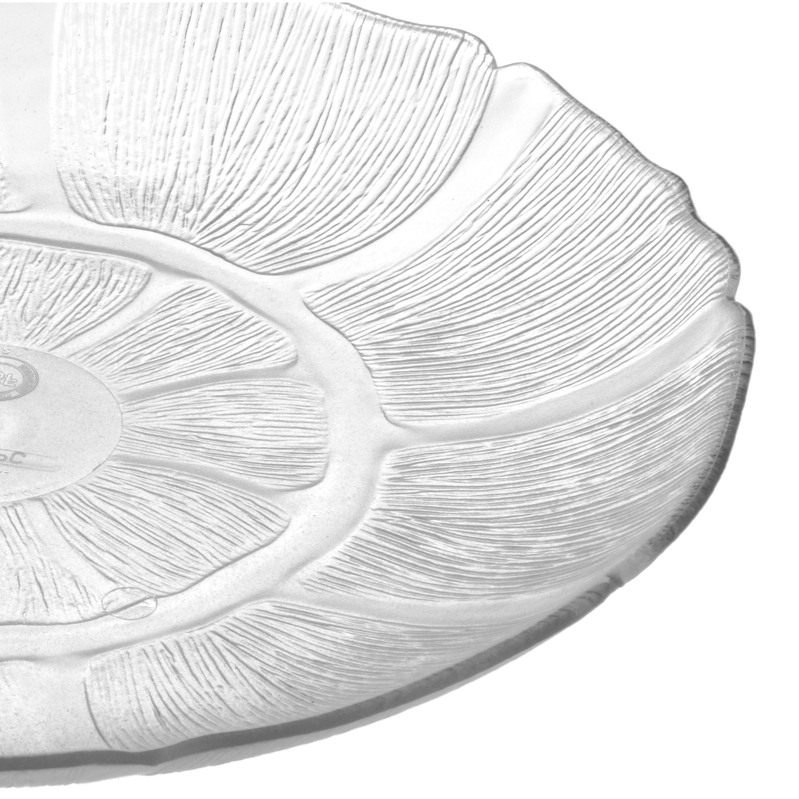 Carlisle 9-Inch Clear Plastic Petal Mist Plate for Commercial Use