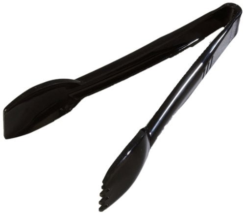 Carlisle 460903 Nine-Inch Black Plastic Salad Serving Tongs