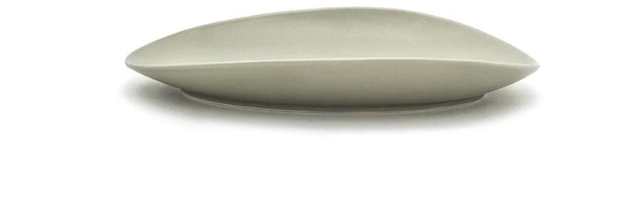 14.5-Inch Tides Oval Pumice Porcelain Plate FOH SPT055GYP20 for Commercial Use