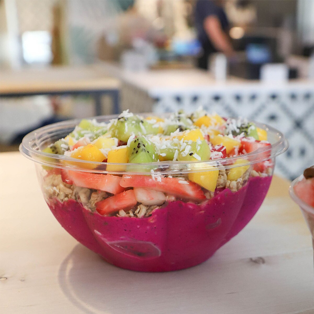 World Centric 32 oz Clear 6.7-inch Disposable Salad Bowl for Commercial Use