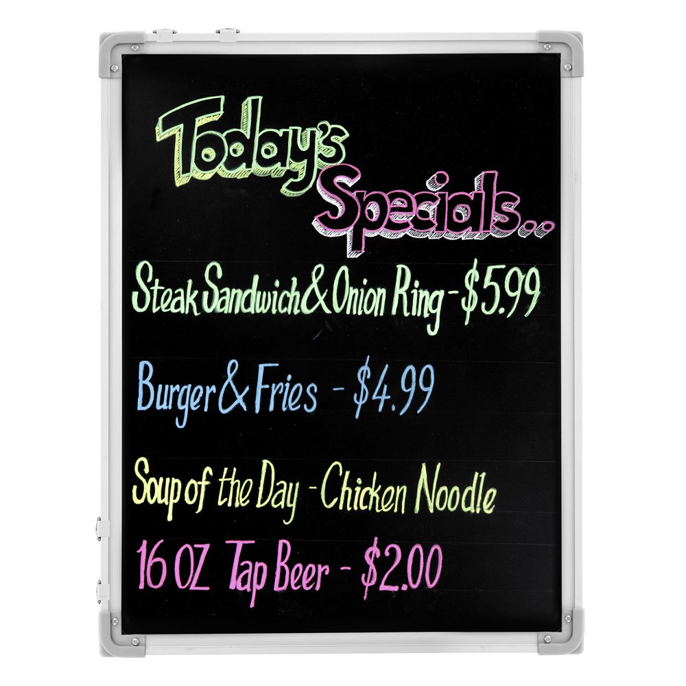 Chef Master 90030 Compact Write - On Board with Weather - Resistant Markers