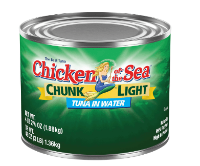 66.5-Ounce Can of Water-Packed Light Chunk Tuna for Professional and Commercial Foodservice Use