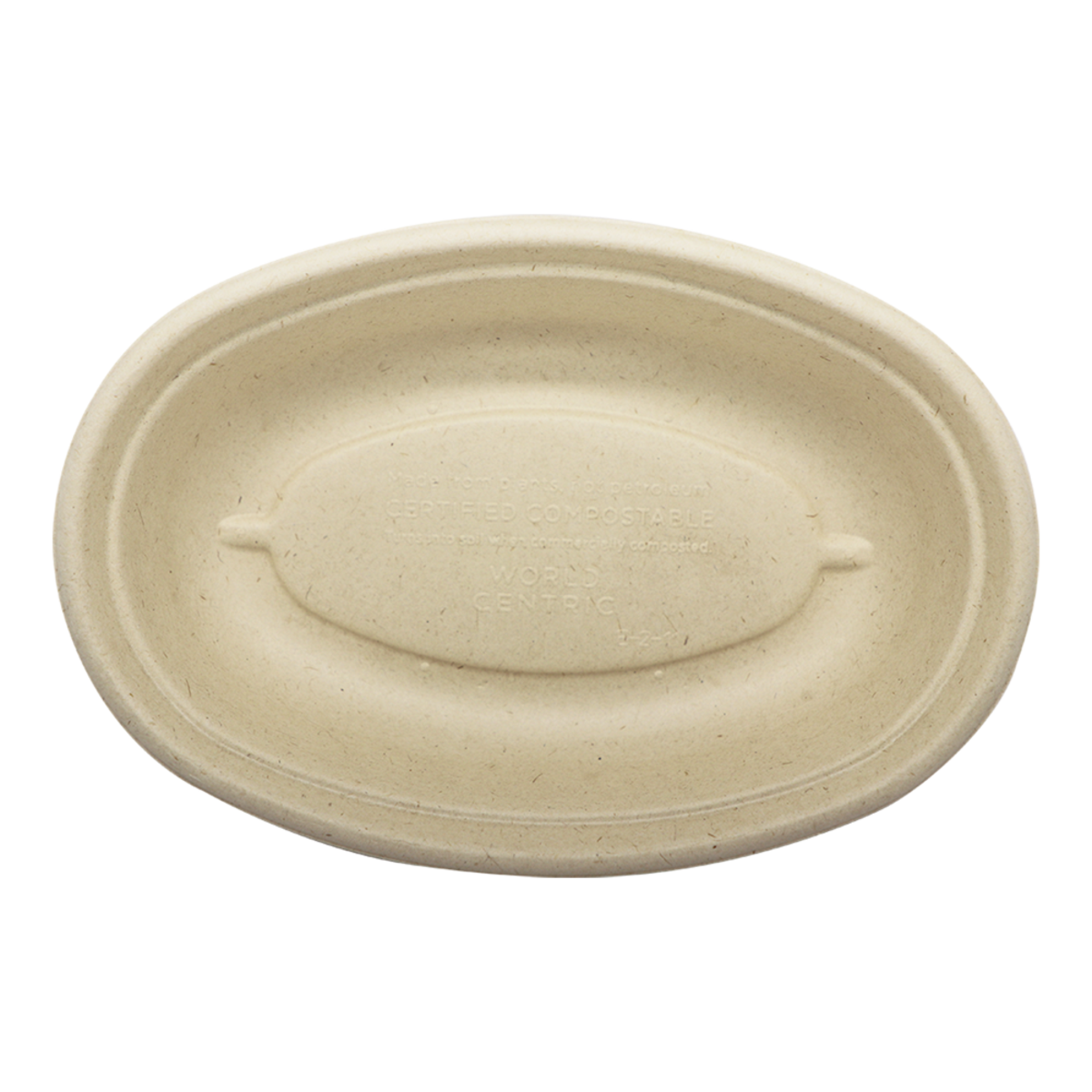 24-ounce Oval Disposable Fiber Food Service Bowl by World Centric