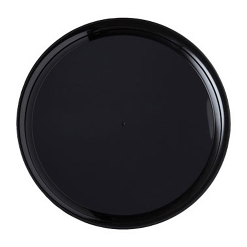 WNA A918BL25 CheckMate 18-Inch Round Disposable Black Food Service Trays
