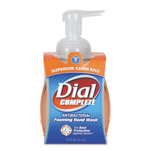 Dial Brand 7.5 Ounce Complete Antibacterial Foaming Hand Soap - Ideal for Foodservice Operations, Pack of 8