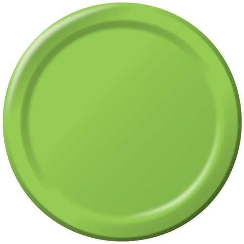 Creative Converting 9-Inch Round Lime-Colored Sturdy Paper Plates