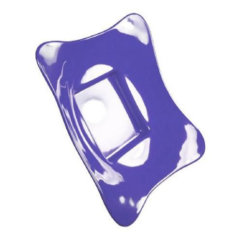 Periwinkle 14-Inch Square Bowl with Base by EGS for Durable Foodservice Use