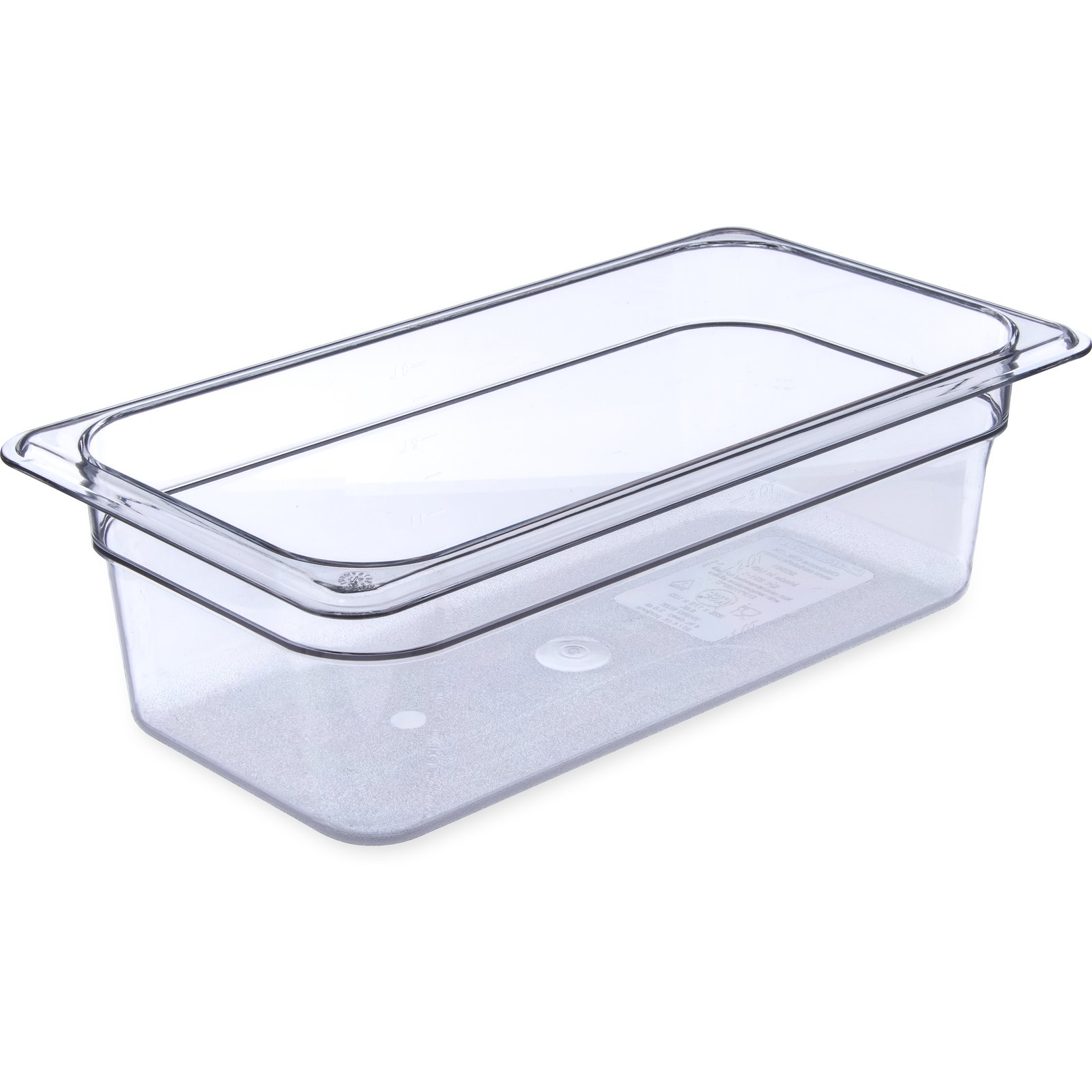 Carlisle StorPlus 3066107 1/3-Size Transparent 4-Inch Deep Food Storage Pan