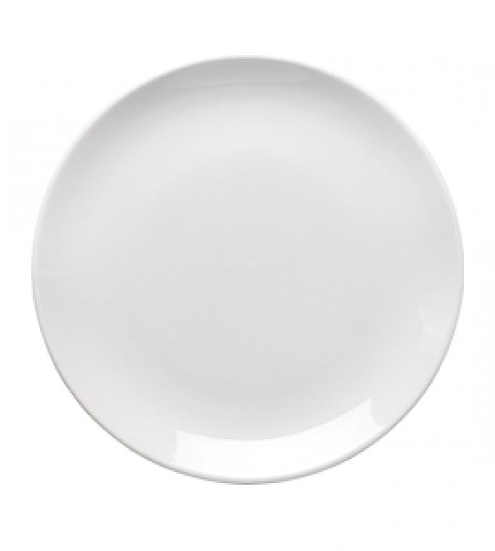 High - Quality Cardinal FJ774 9 - Inch Round Capitale White Porcelain Brunch Plate Ideal for Foodservice