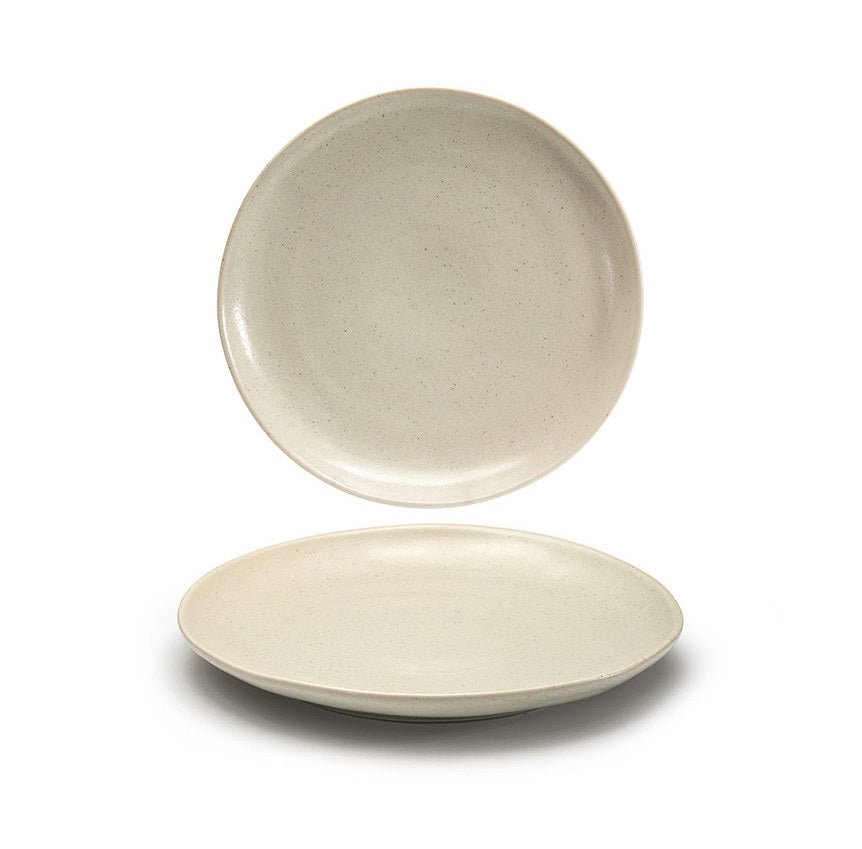 FOH DOS029MUP22 11-Inch Round Mushroom-Colored Porcelain Foodservice Plate