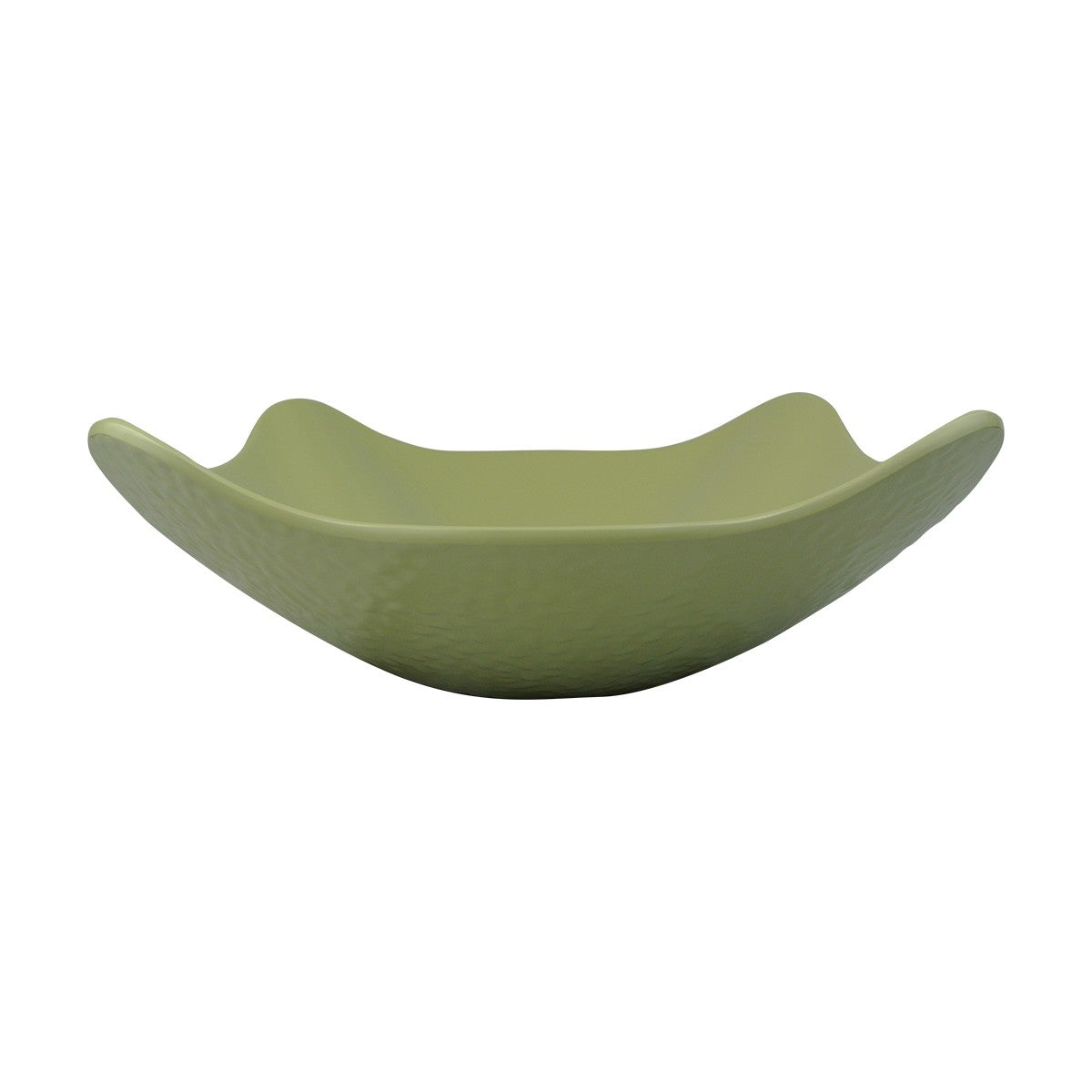 EGS M11SQPT-WWG 2 Quart Square Pebble Weeping Willow Green Melamine Bowl