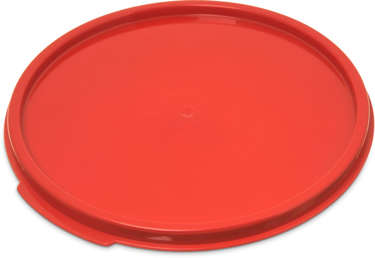 Carlisle 6 - 8 Qt Red Round - Lid Storplus Container (10772 - 05)