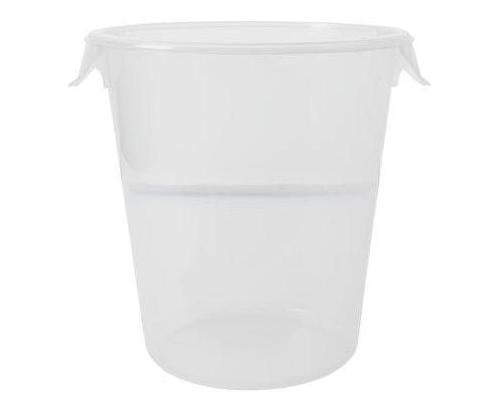 18 Quart Clear Round Food Storage Container with Lid 5730 (5727 - 24) Ideal for Foodservice