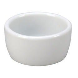 Vertex RMK - 22P 2 - Ounce, 2.5 - Inch White Porcelain Round Ramekin for Commercial Use