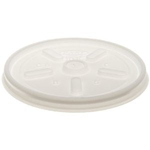 Dart 8JL 8-Ounce White Vented Foodservice Lids for Professional and Commercial Use