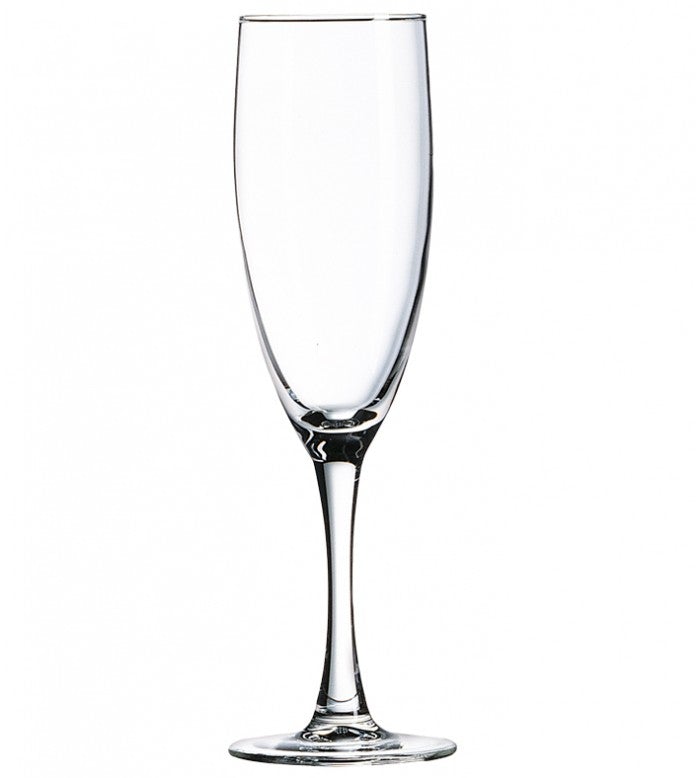 Cardinal Arcoroc P8793 5.75 Oz Clear Glass Romeo Flute Wine Glass, 12 per Case