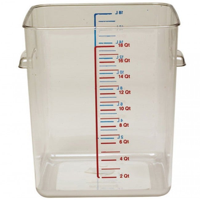 Rubbermaid Commercial-Grade 22 Quart Square Transparent Storage Container - Model 6322
