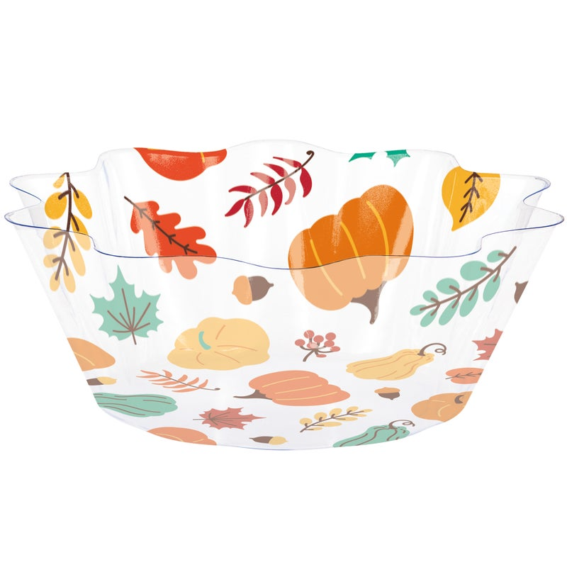 Durable Creative Converting 8-Inch Plastic Fall Fluted Bowls (371509)