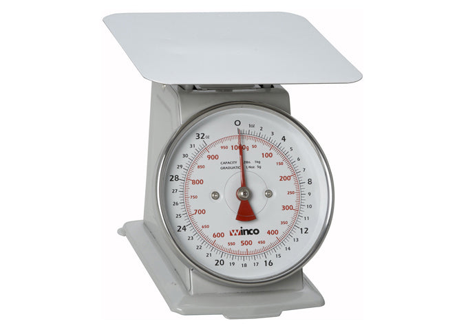 Winco 2-Pound Dial Scale for Efficient Foodservice Receiving