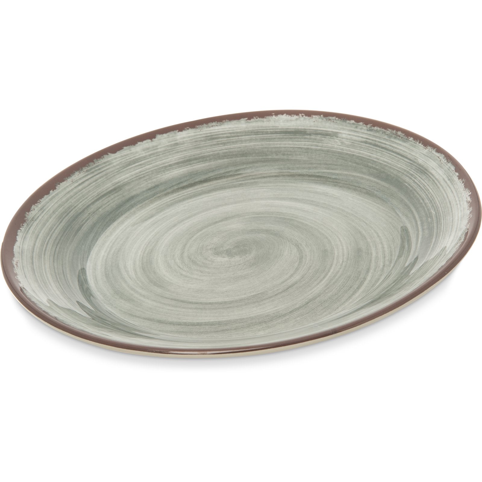 Carlisle Mingle 5400618 Smoke-Colored Melamine Round Charger Plate with 12.5-Inch Diameter for Foodservice