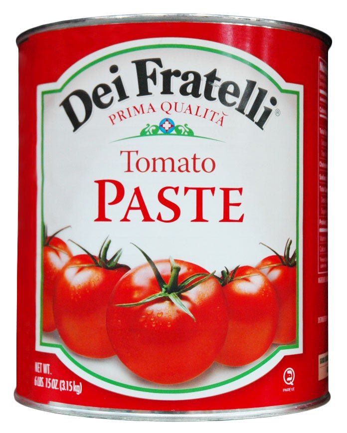 Dei Fratelli High - Quality 111 - Ounce Tomato Paste in a Large #10 Can for Foodservice