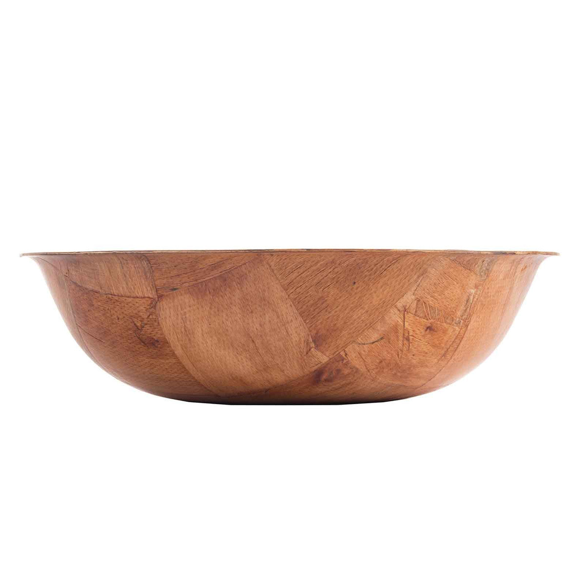 Tablecraft 210 10-Inch Round Mahogany Woven Wood Bowl for Commercial Use