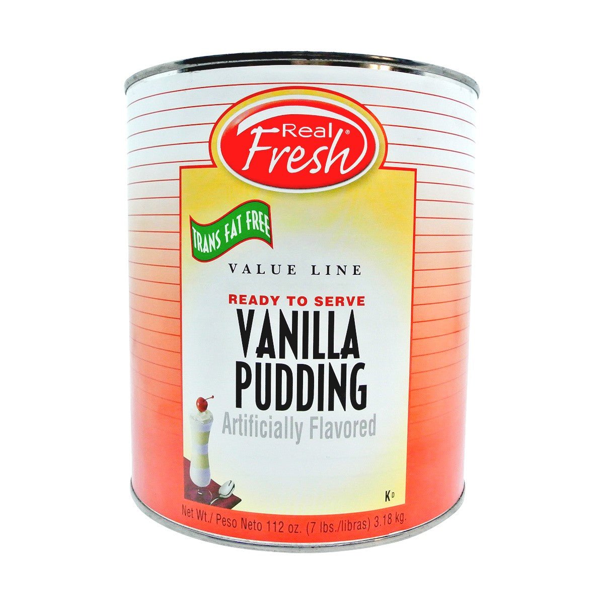 Large-Sized 112-Ounce Vanilla Pudding in #10 Can (Case of 6)