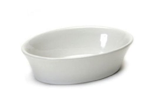Tuxton White 7 Ounce Oval-shaped Baking Dish - BWK-060