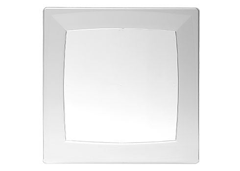 WNA MS75CL Comet 6-3/4 Inch Square Clear Milan-style Disposable Food Service Plate