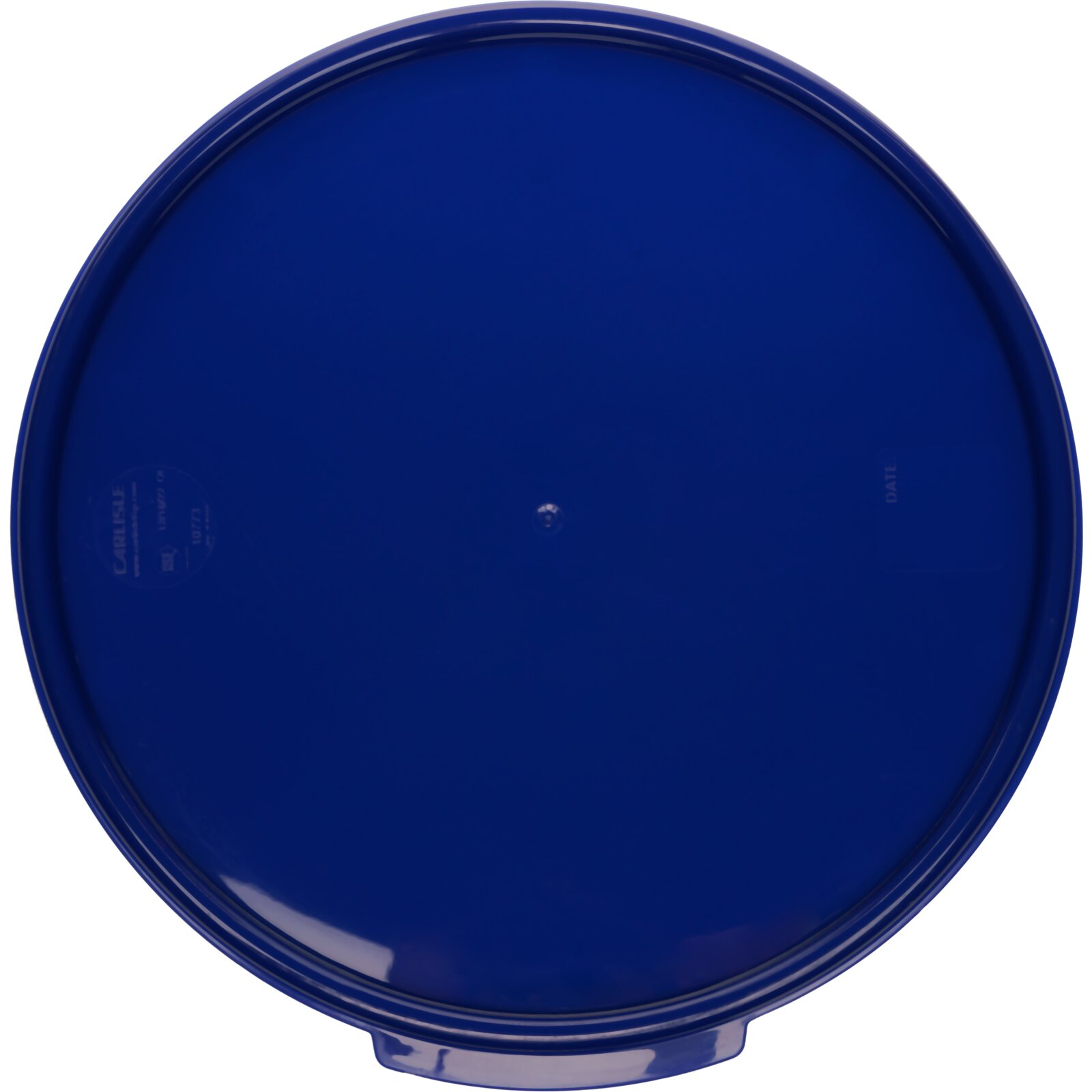 Carlisle Blue Round Lid Storplus Storage Containers in 12, 18, and 22 Quart Sizes (Model 10773 - 60)