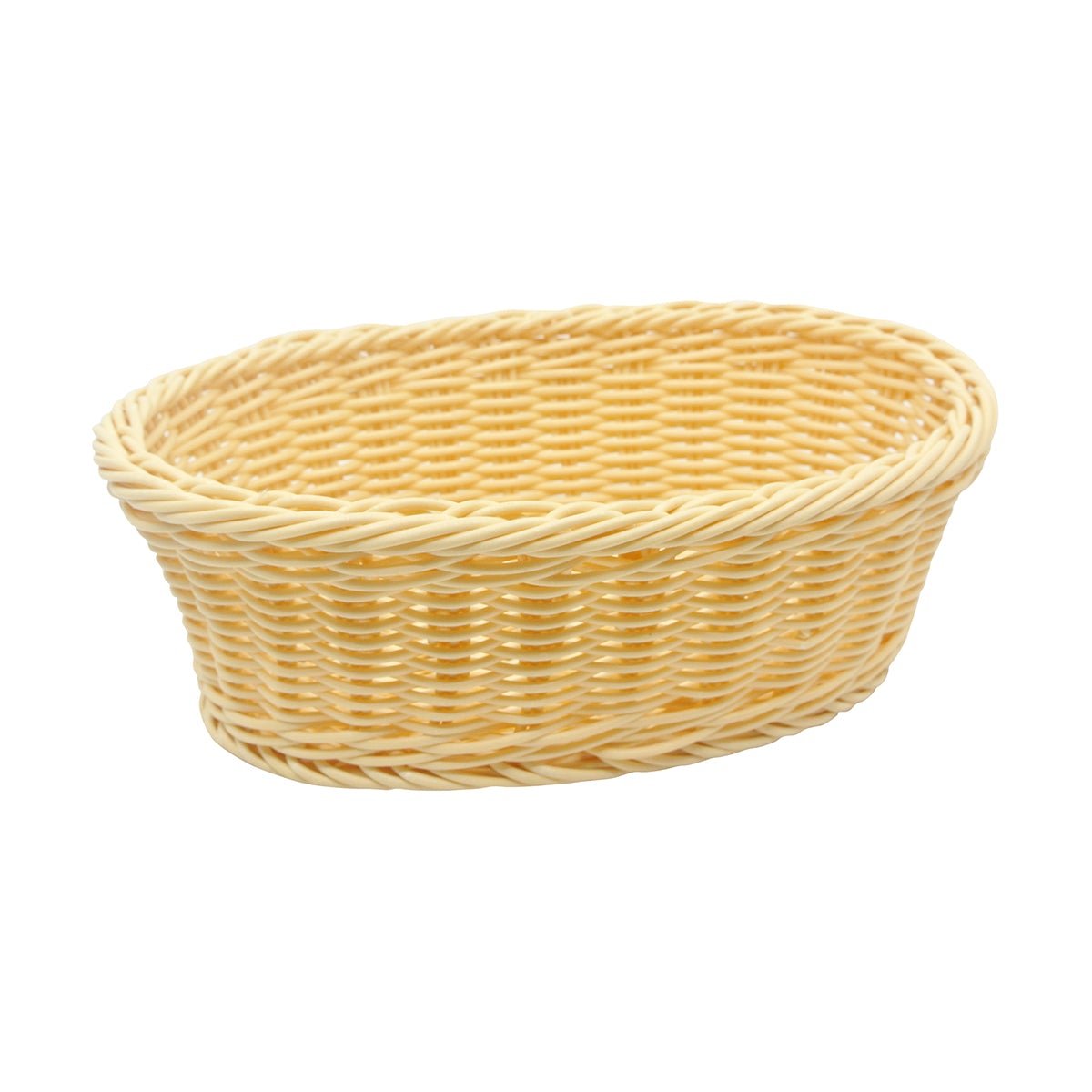 Tablecraft M1174W Commercial 9.25-Inch Natural-Color Handmade Woven Oval Serving Basket