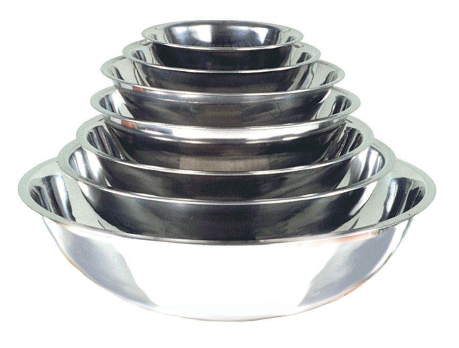Adcraft High - Quality Stainless Steel Mixing Bowl with Mirror Finish, 2.75 Quart Capacity for Foodservice